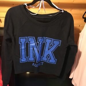 Ink Addict Long Sleeve Crop Top